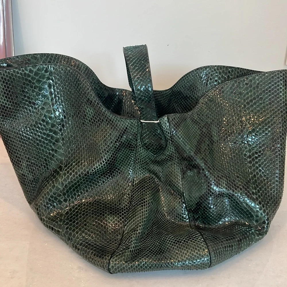 Alaïa green python bag - Picture 4 of 5